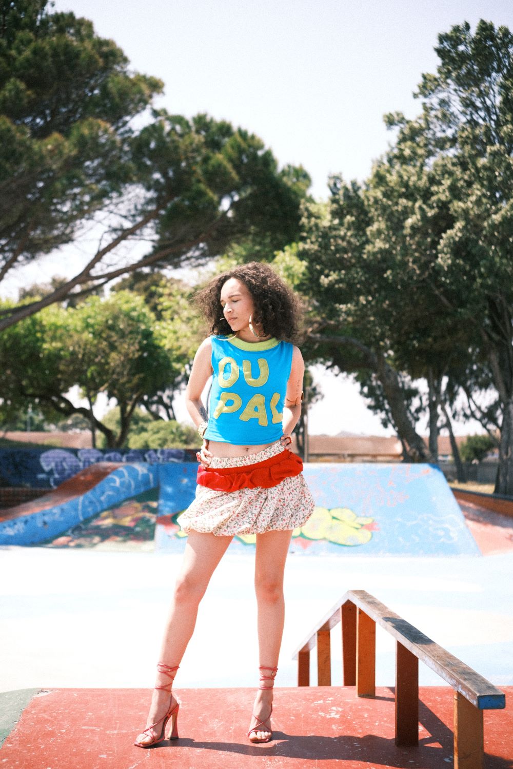 'Girlie' layered skirt