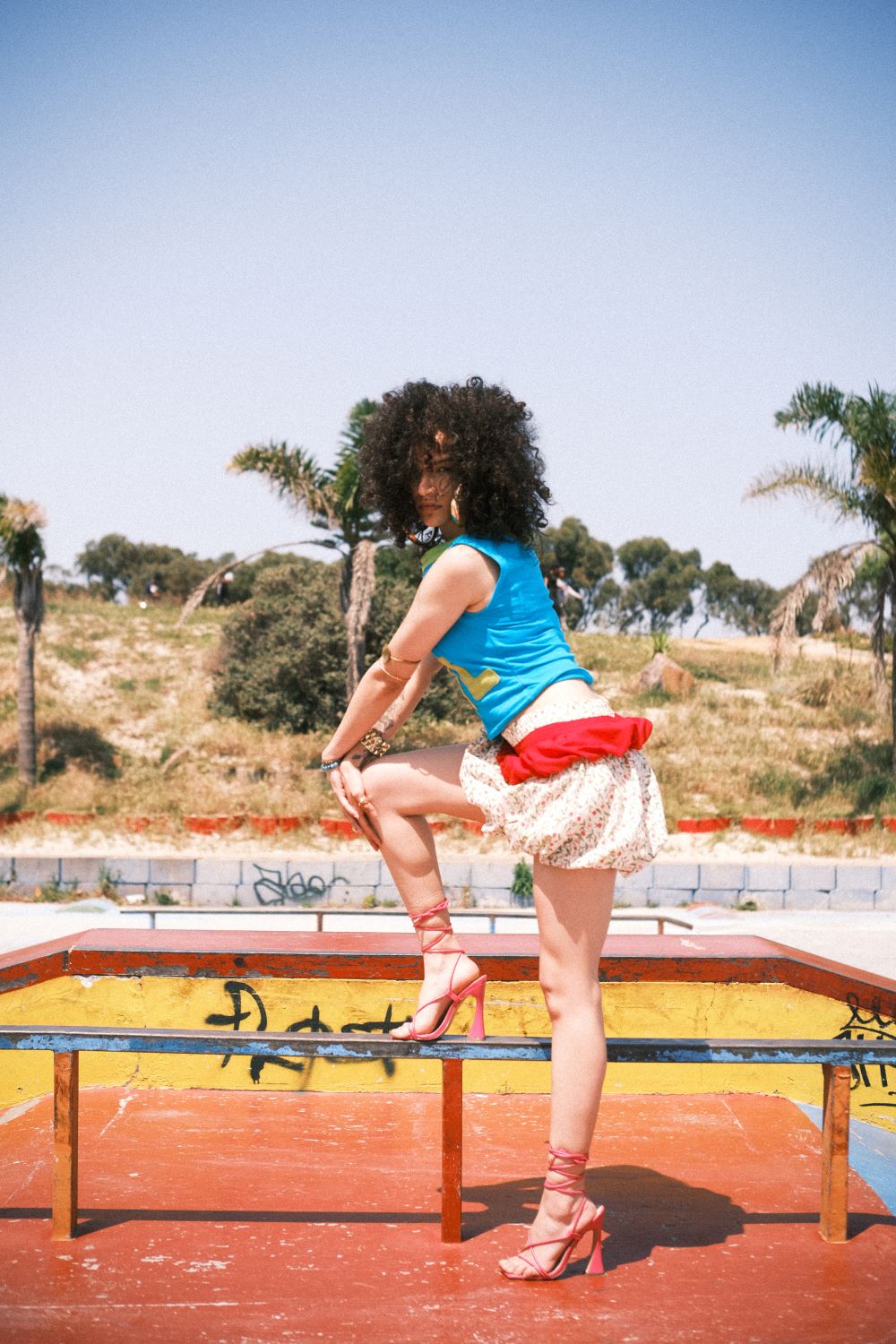 'Girlie' layered skirt