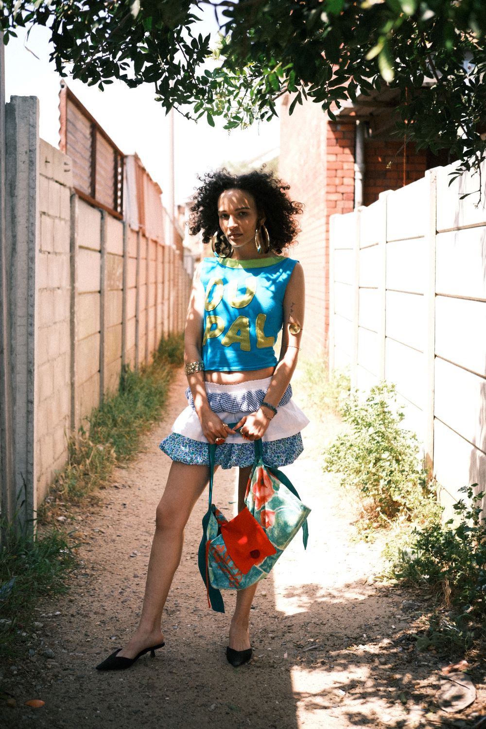 'Girlie' layered skirt