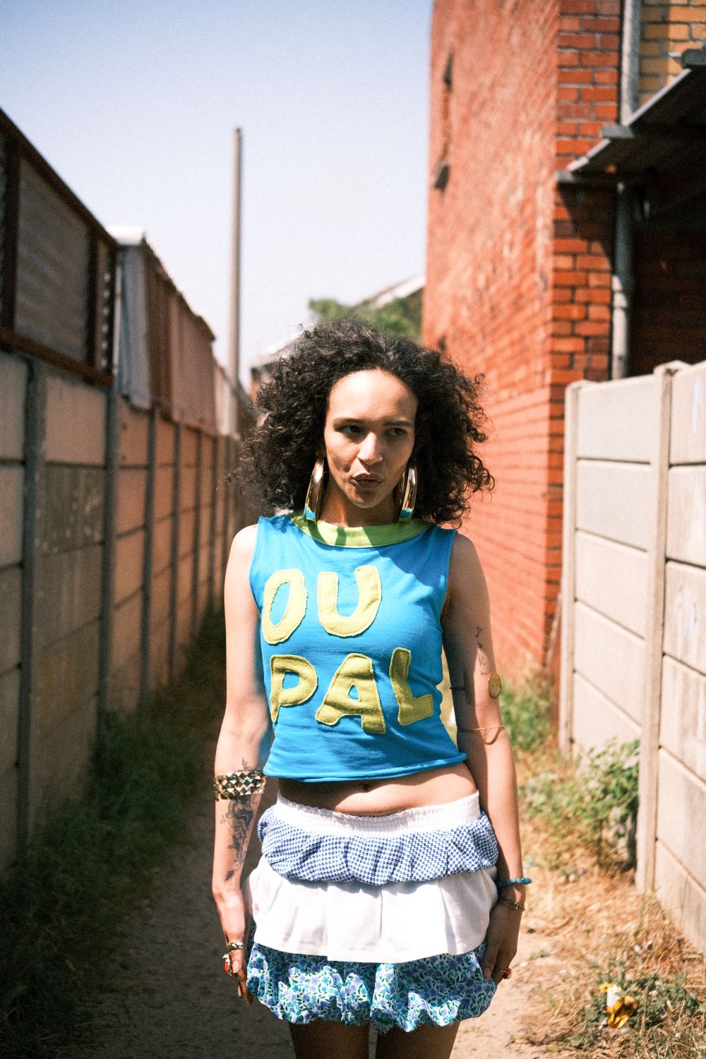 'Girlie' layered skirt